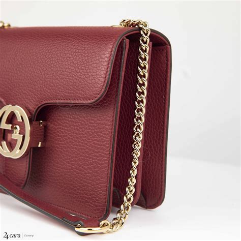 gucci interlocking leather crossbody bag|gucci suede crossbody bag.